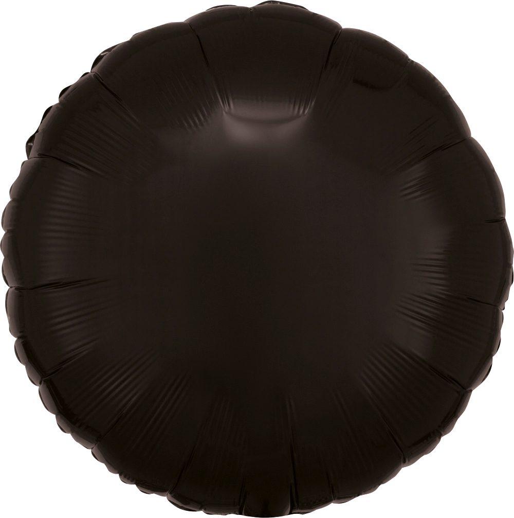 18" Foil Circle Balloon - Black / 鋁膜圓形氣球 - 黑色