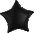 18" Foil Star Balloon - Black / 鋁膜星形氣球 - 黑色