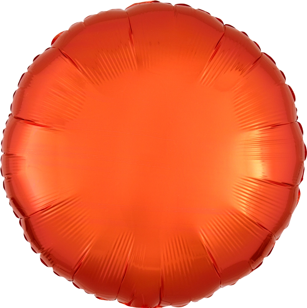 18" Foil Circle Balloon - Orange / 鋁膜圓形氣球 - 橙色