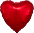 18" Foil Heart Balloon - Red / 鋁膜心形氣球 - 紅色