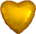 18" Foil Heart Balloon - Gold / 鋁膜心形氣球 - 金色