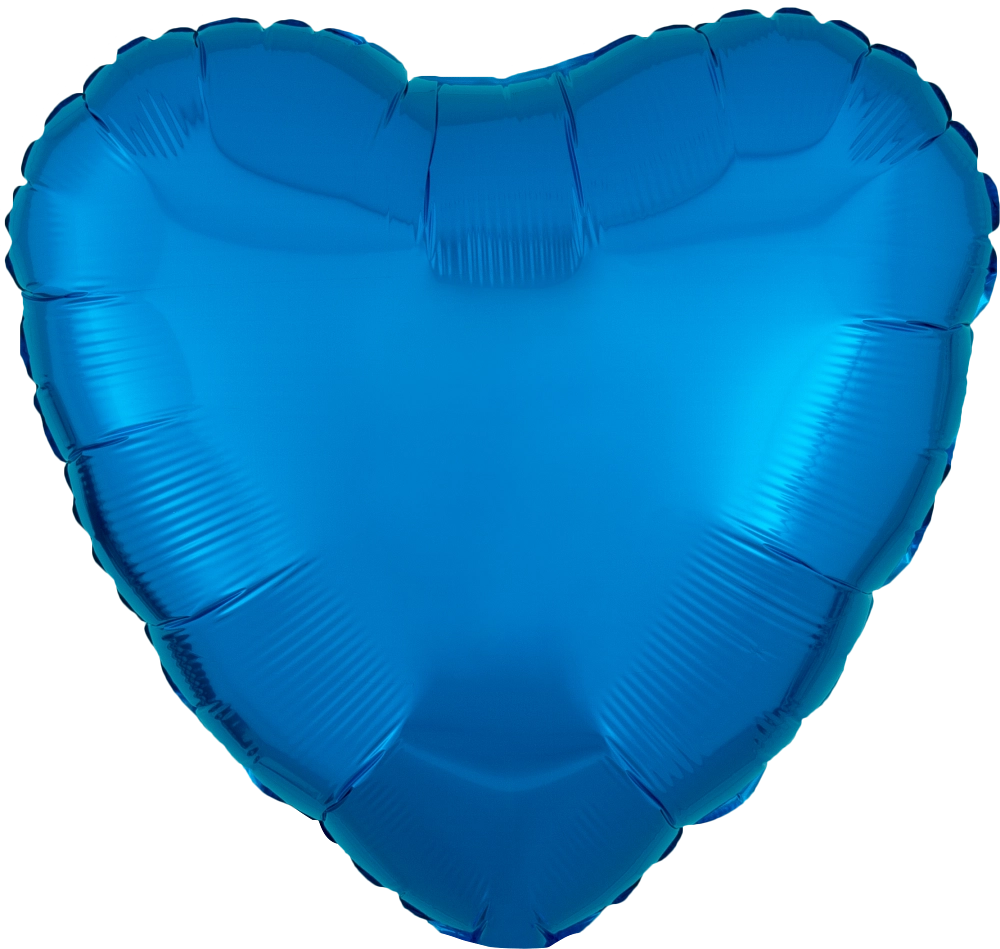 18" Foil Heart Balloon - Blue / 鋁膜心形氣球 - 藍色
