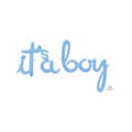"It's A Boy" Pastel Blue (Air-Filled) / 淡藍色「It's A Boy」字句氣球 (充空氣)