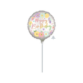 Mini Birthday Satin Flowers (Air-Filled) / 迷你緞面花生日氣球（充空氣）