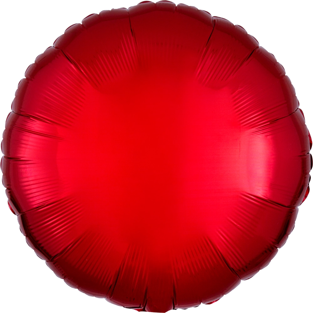 18" Foil Circle Balloon - Red / 鋁膜圓形氣球 - 紅色