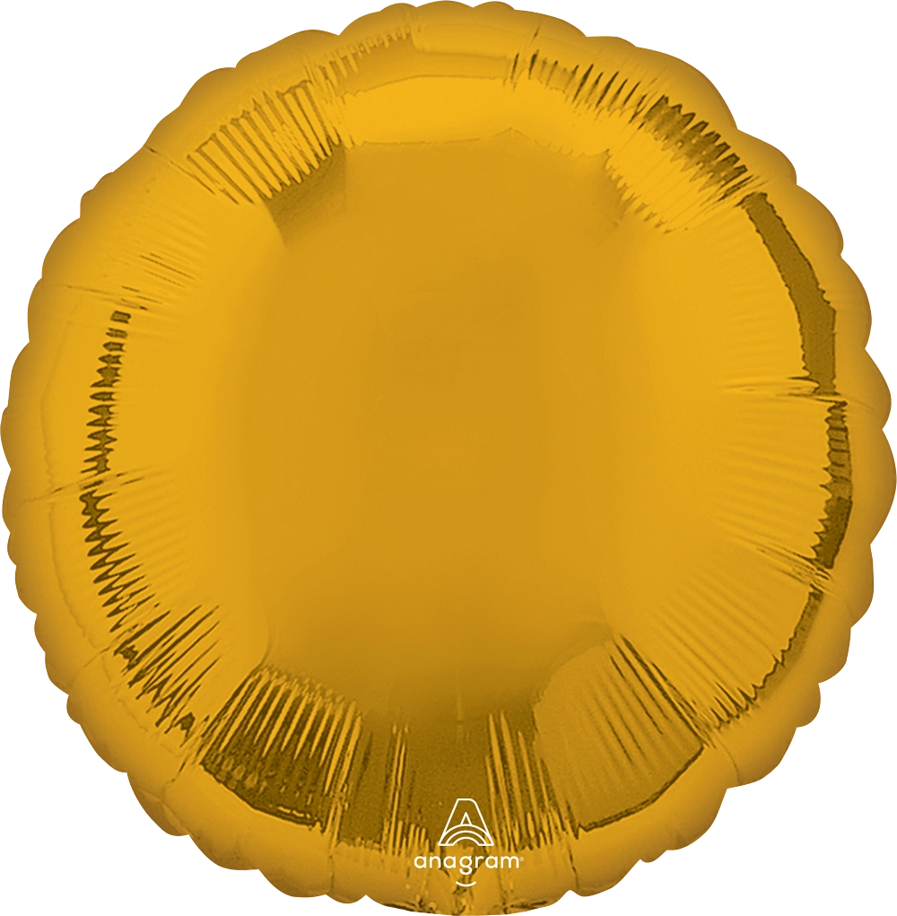 18" Foil Circle Balloon - Gold / 鋁膜圓形氣球 - 金色