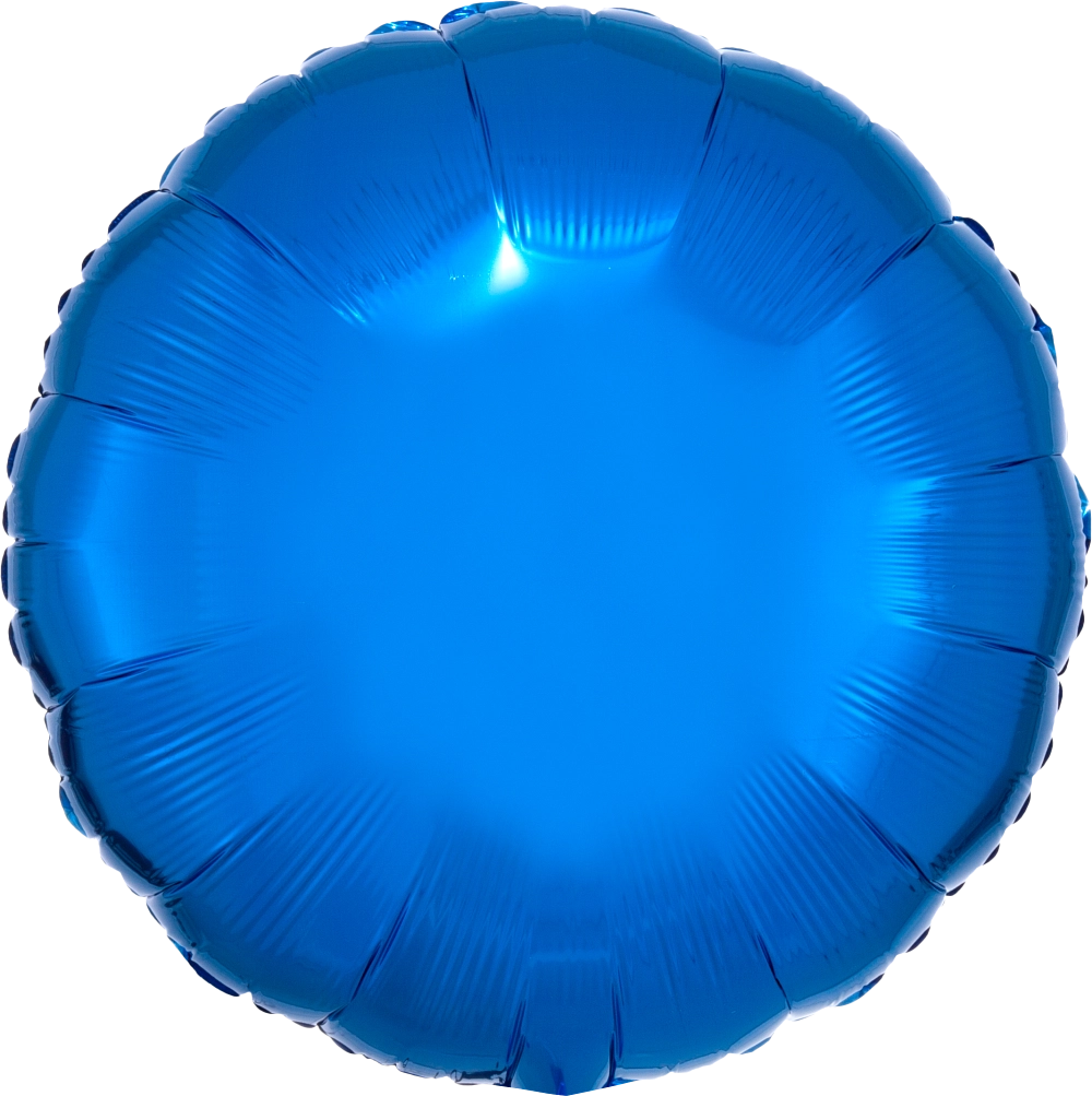 18" Foil Circle Balloon - Blue / 鋁膜圓形氣球 - 藍色