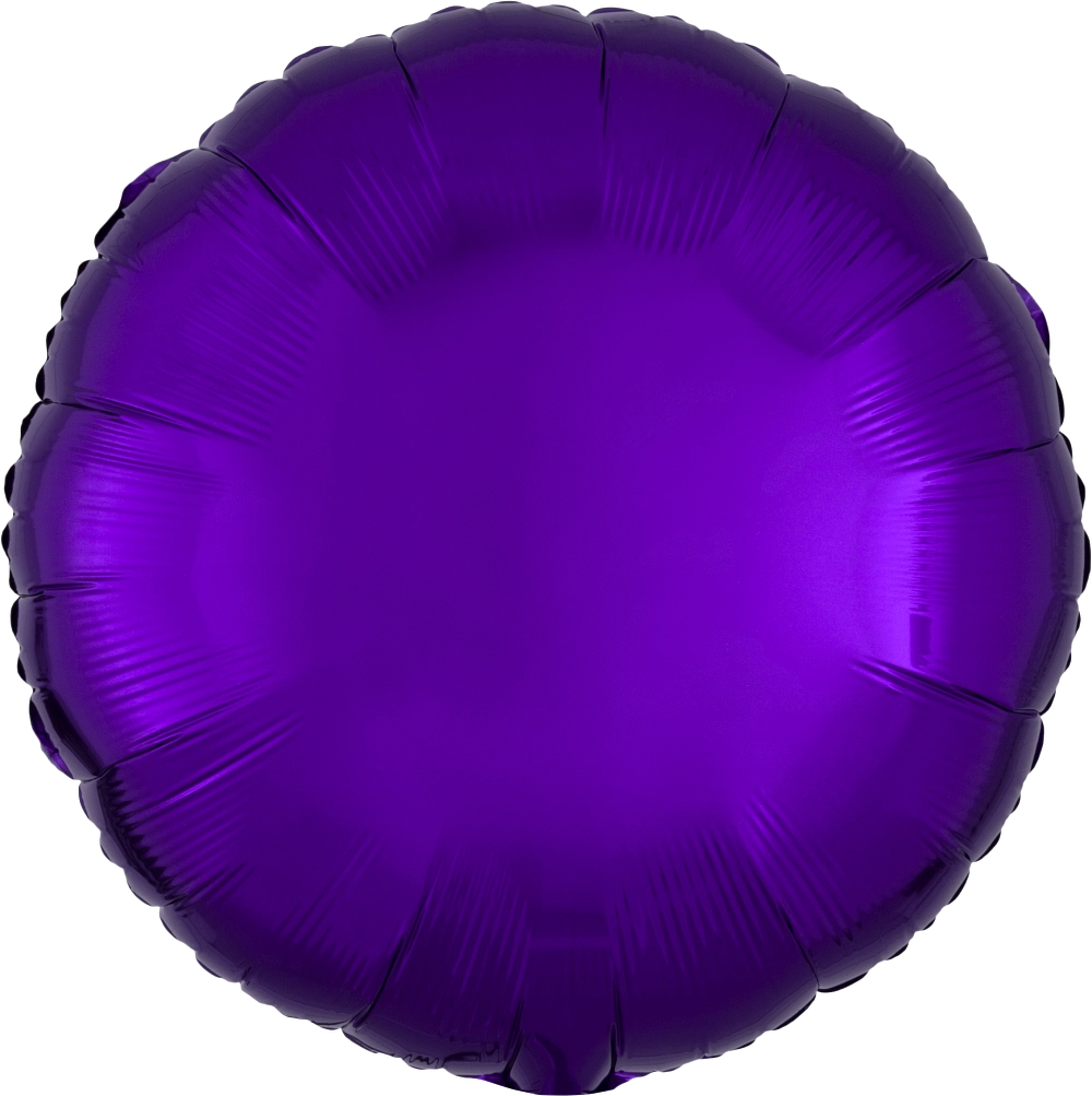 18" Foil Circle Balloon - Purple / 鋁膜圓形氣球 - 紫色