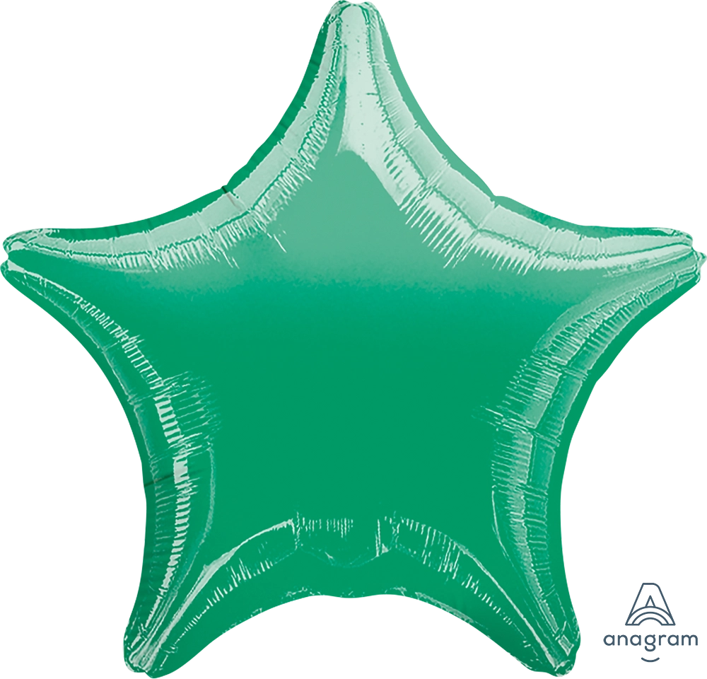 18" Foil Star Balloon - Green / 鋁膜星形氣球 - 綠色