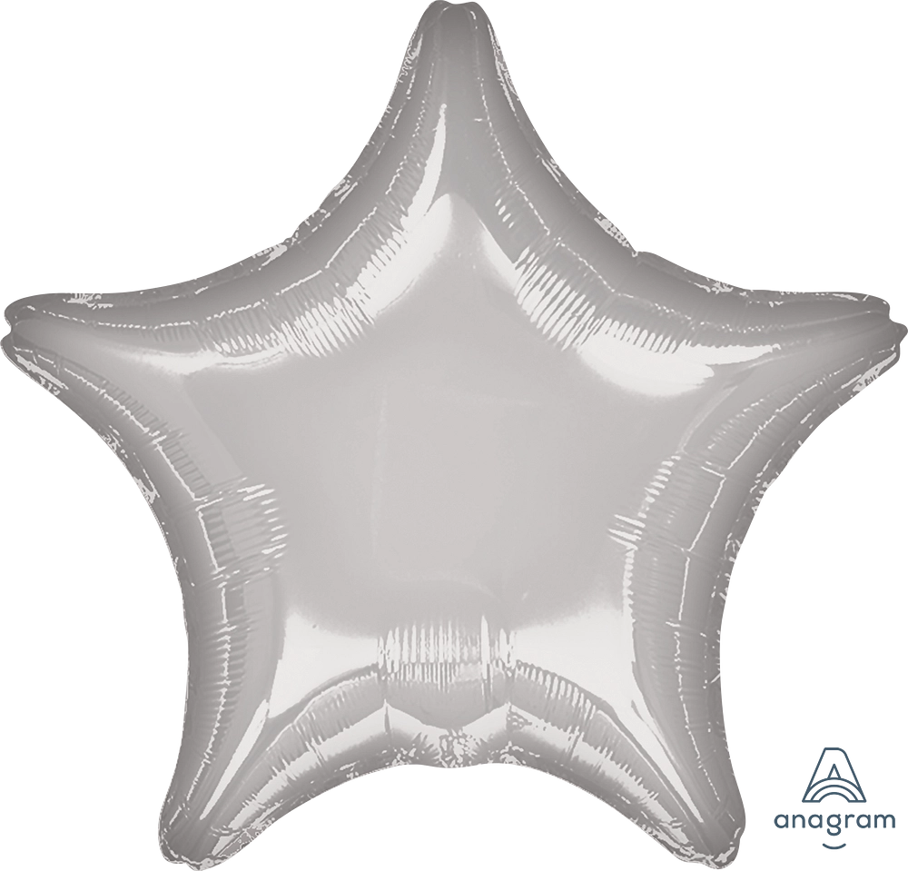 18" Foil Star Balloon - Silver / 鋁膜星形氣球 - 銀色