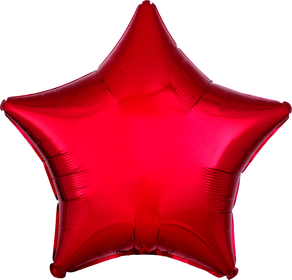 18" Foil Star Balloon - Red / 鋁膜星形氣球 - 紅色