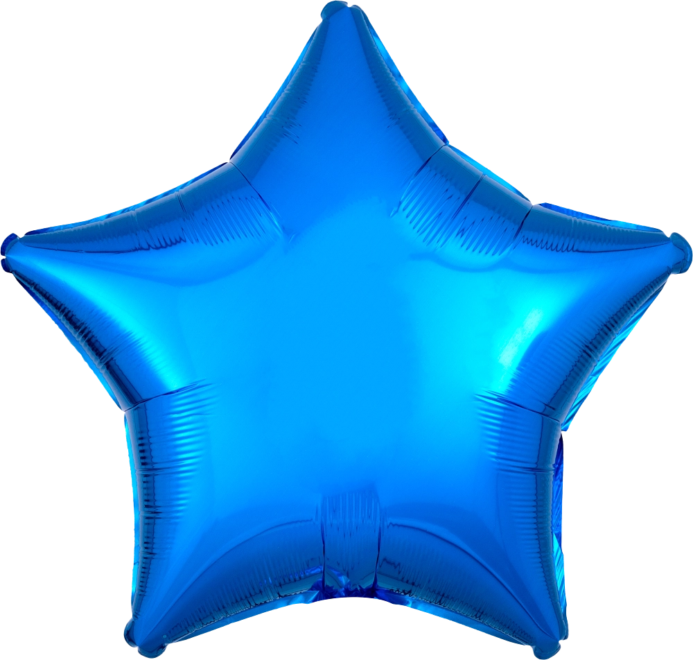 18" Foil Star Balloon - Blue / 鋁膜星形氣球 - 藍色