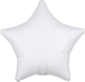 18" Foil Star Balloon - White / 鋁膜星形氣球 - 白色