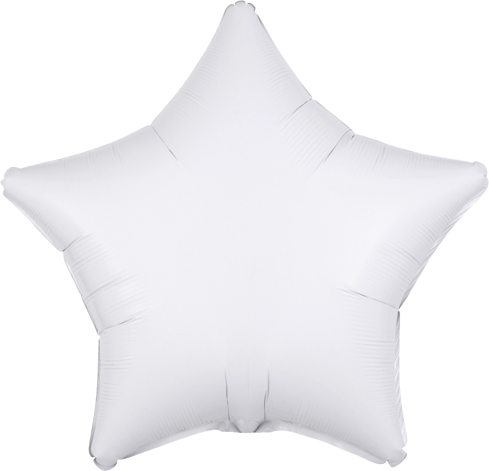 18" Foil Star Balloon - White / 鋁膜星形氣球 - 白色