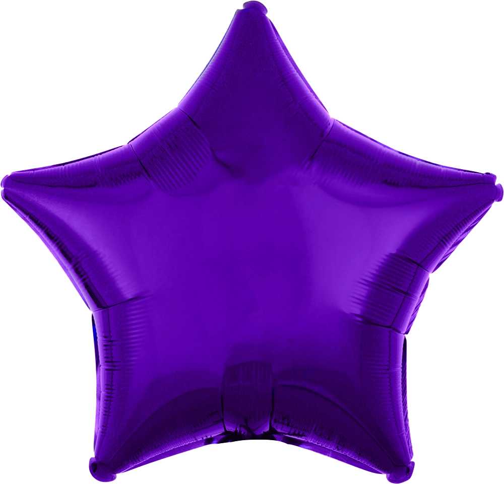 18" Foil Star Balloon - Purple / 鋁膜星形氣球 - 紫色