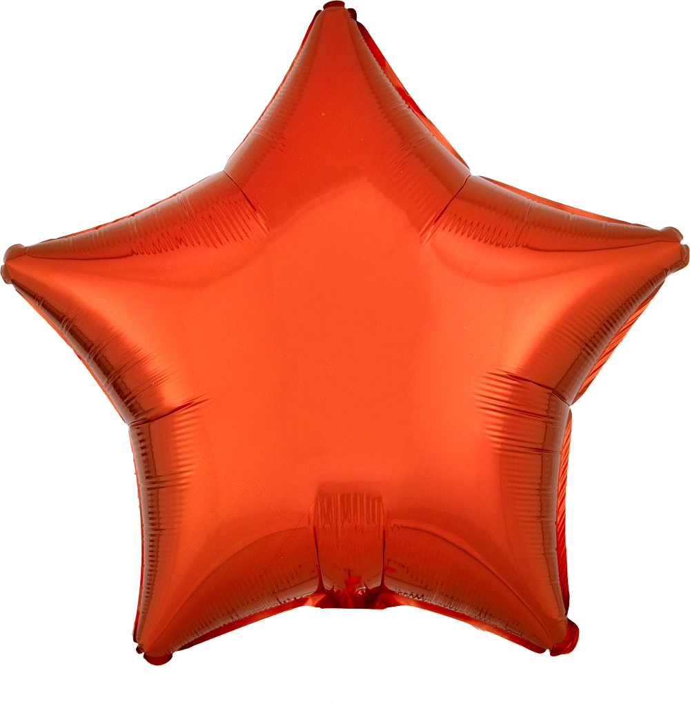 18" Foil Star Balloon - Orange / 鋁膜星形氣球 - 橙色