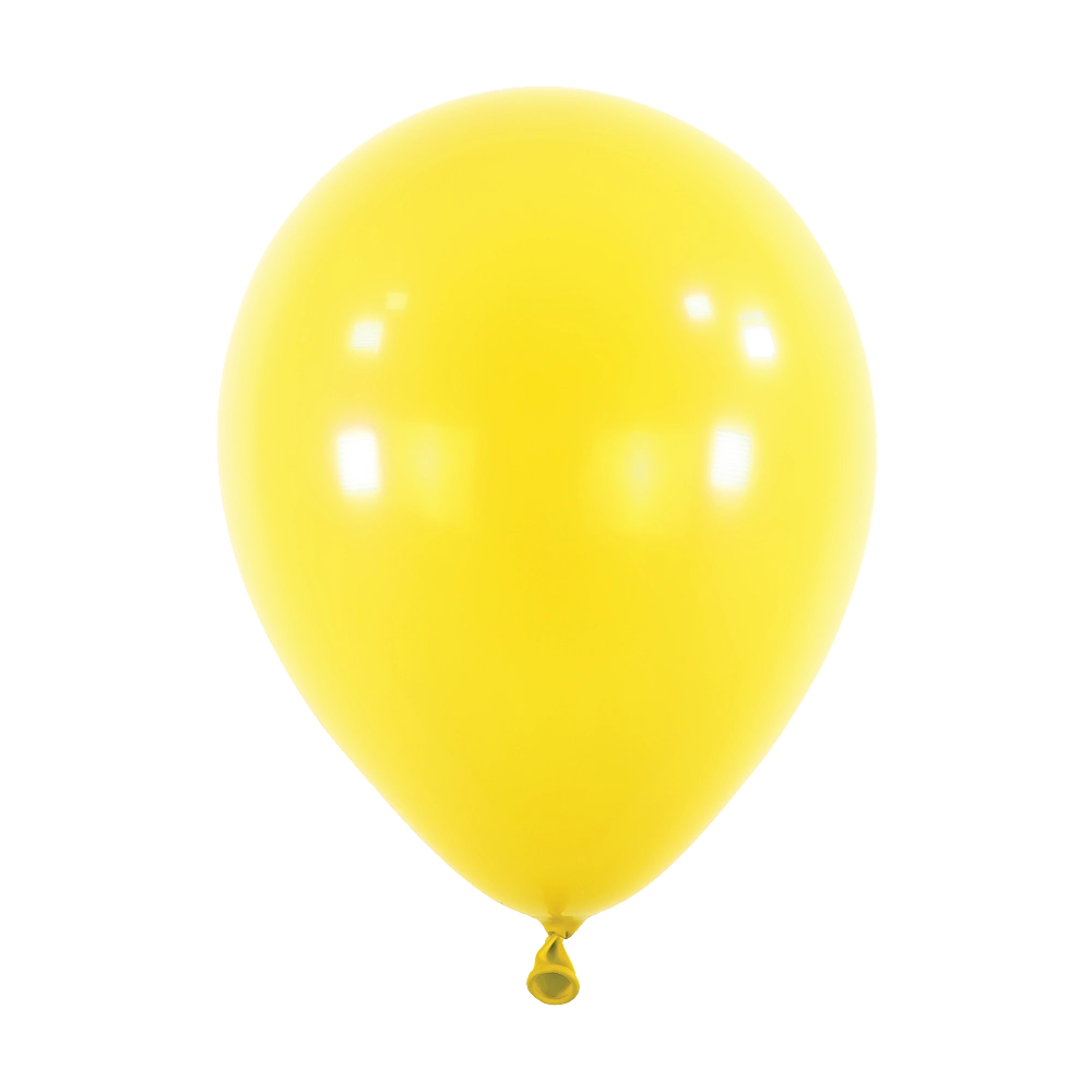 12" Latex Matte Balloon - Yellow / 乳膠啞面氣球 - 黃色