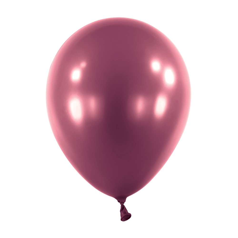 12" Latex Chrome Balloon - Burgundy / 乳膠金屬氣球 - 酒紅