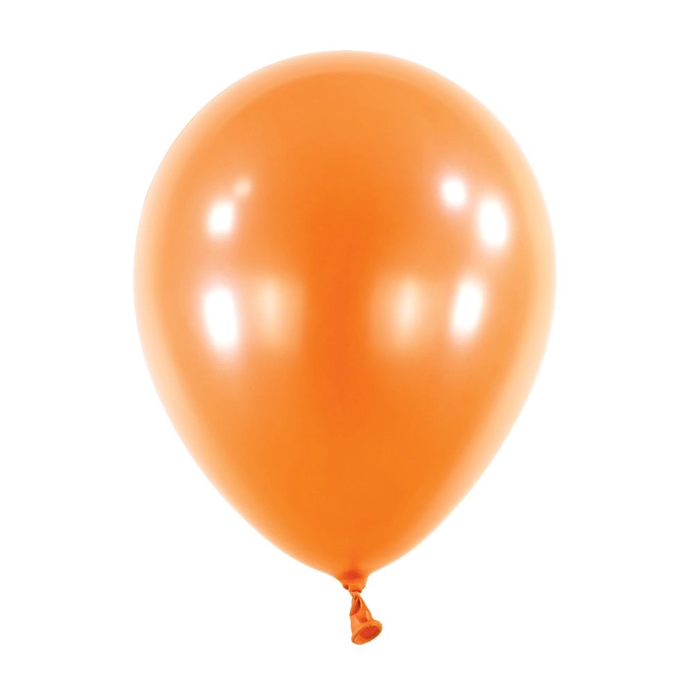 12" Latex Chrome Balloon - Orange / 乳膠金屬氣球 - 橙色