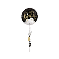 Satin Black Silver Gold Birthday Balloon / 緞面黑銀金生日氣球
