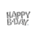 "Happy BDAY" Silver (Air-Filled) / 銀色「生日快樂」字句氣球（充空氣）