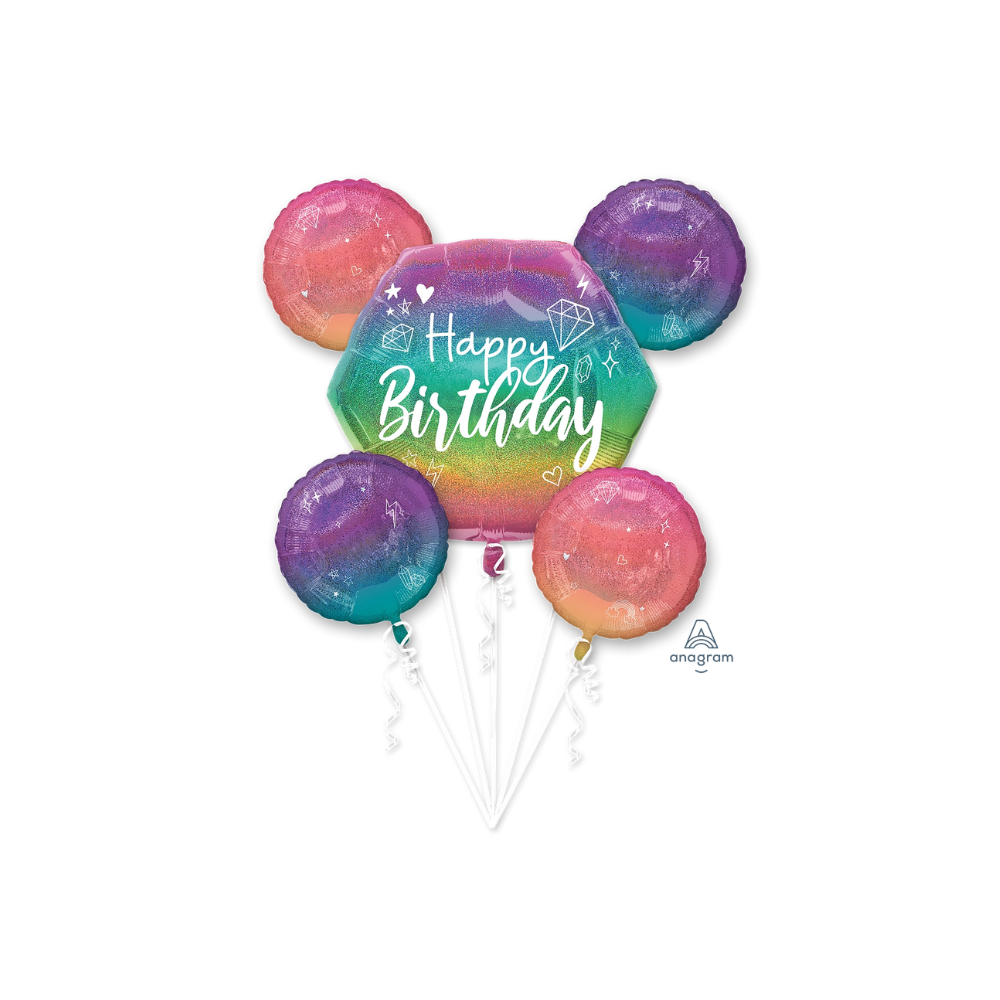 Sparkle Birthday Bouquet / 閃爍生日氣球組合
