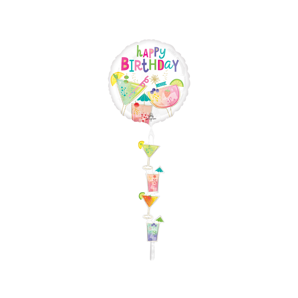 Cocktail Surprise Birthday / 雞尾酒驚喜生日氣球